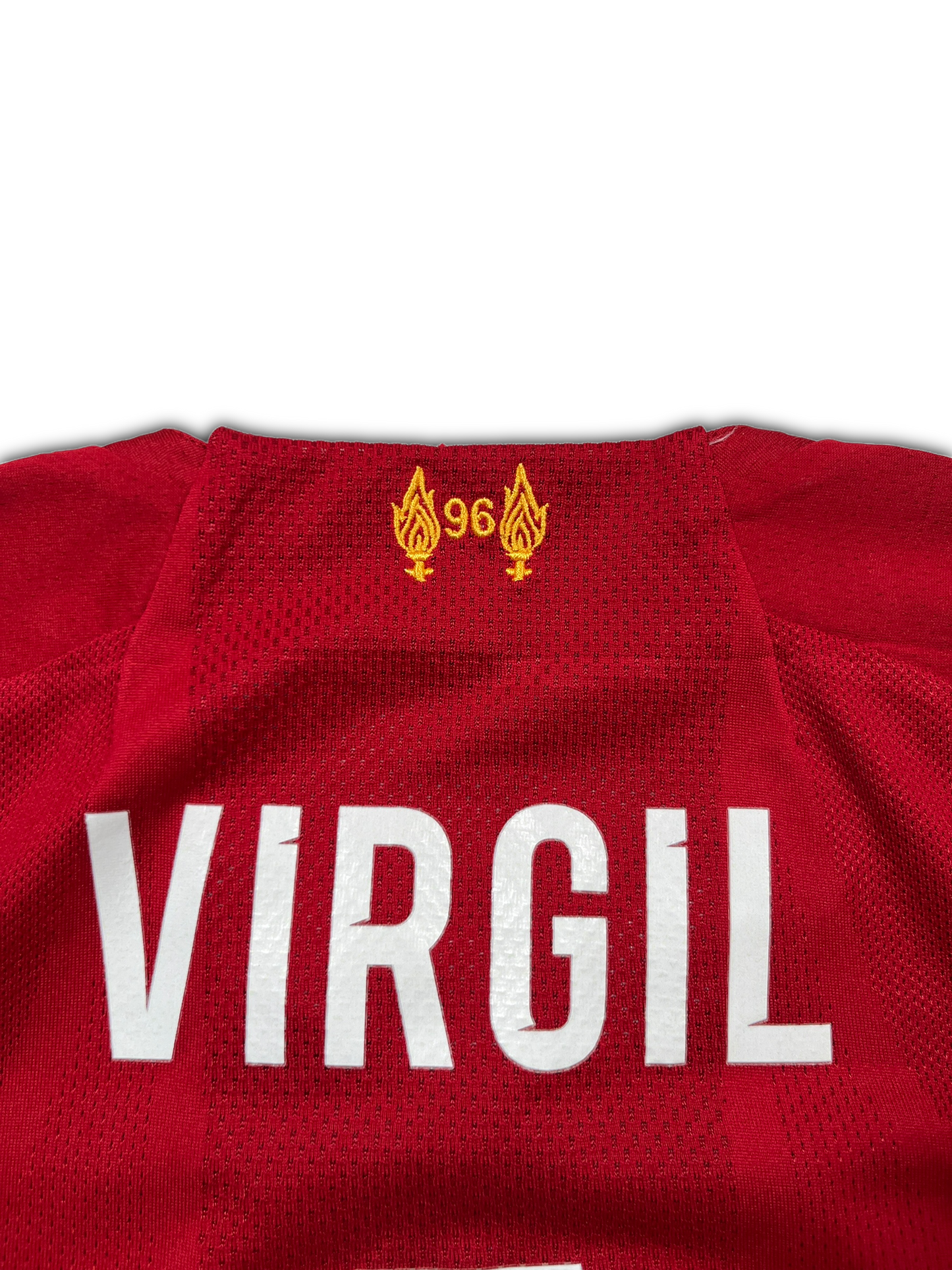 New Balance Liverpool #4 Virgil Van Dijk 2019/20 Home Jersey (S)