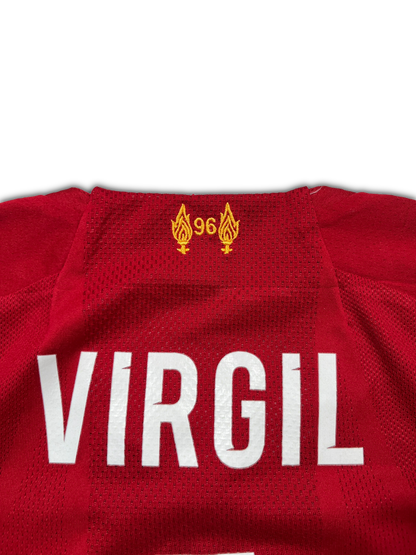 New Balance Liverpool #4 Virgil Van Dijk 2019/20 Home Jersey (S)