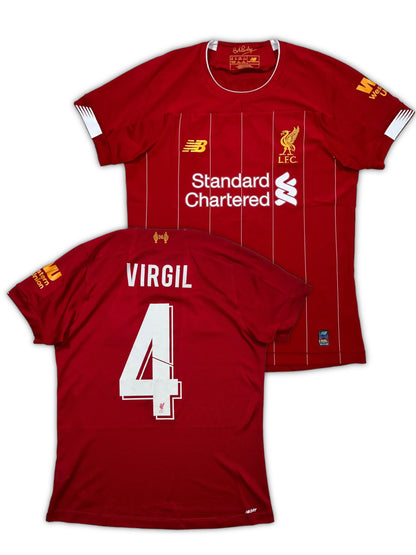 New Balance Liverpool #4 Virgil Van Dijk 2019/20 Home Jersey (S)