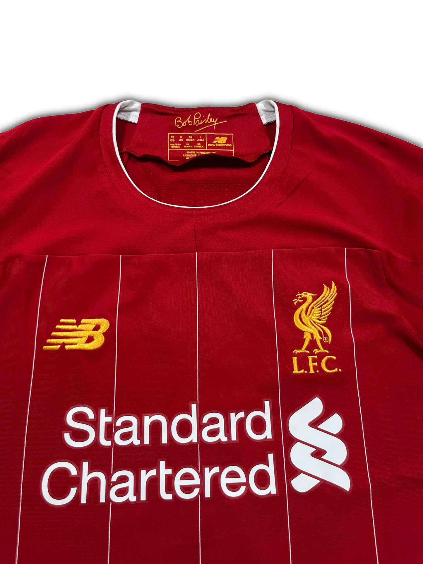 New Balance Liverpool #4 Virgil Van Dijk 2019/20 Home Jersey (S)