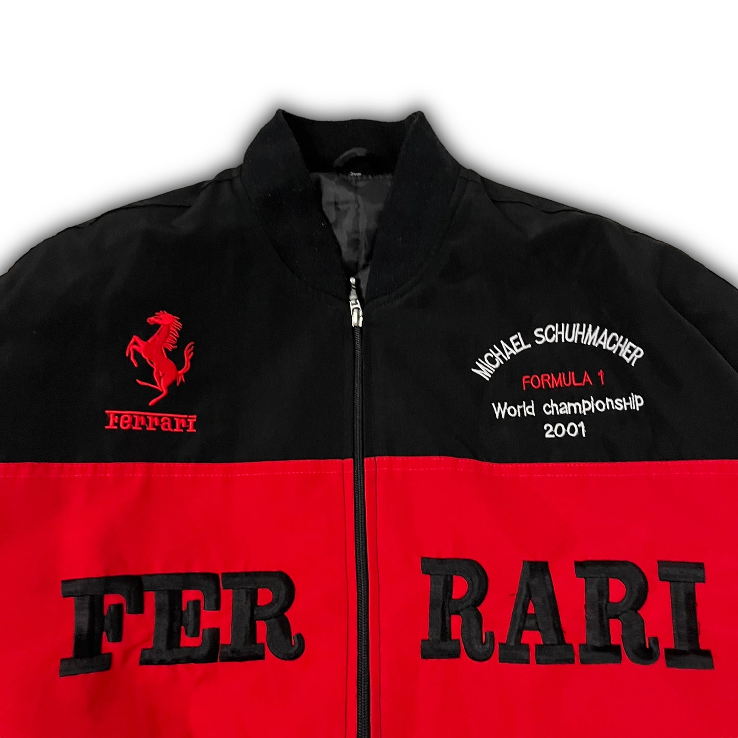 Vintage Ferrari Formula 1 Racing Schumaher 2001 Jacket (XL)