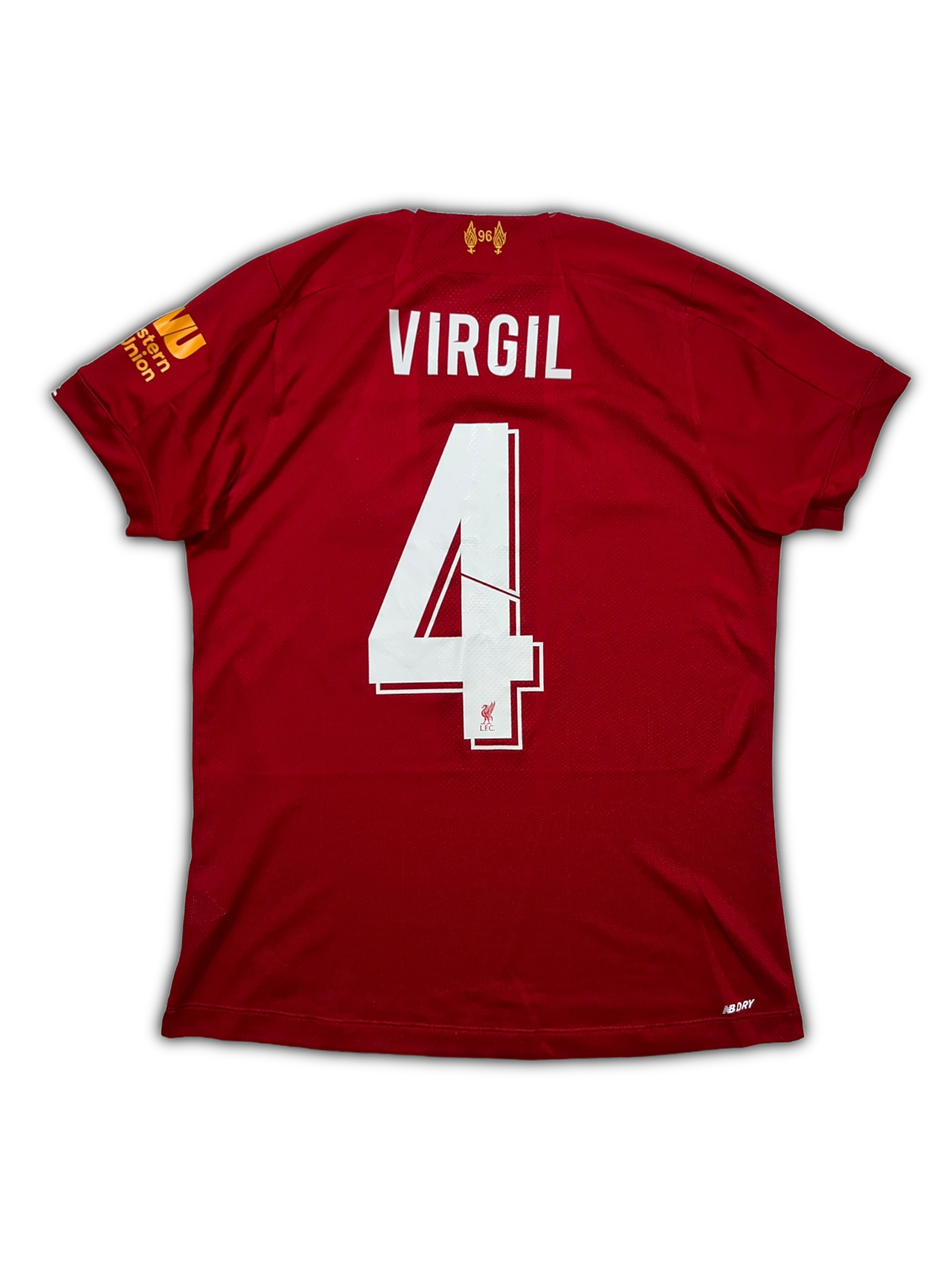 New Balance Liverpool #4 Virgil Van Dijk 2019/20 Home Jersey (S)