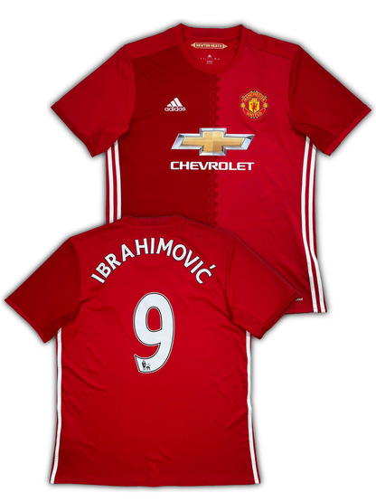 Adidas Manchester United #9 Ibrahimović 2016/17 Home Jersey (L)